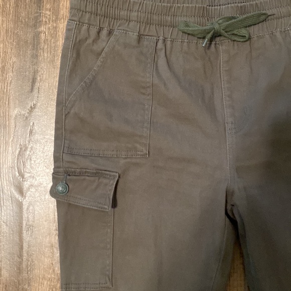 ARMY GREEN DISTRESSED JOGGERS - Picture 4 of 6